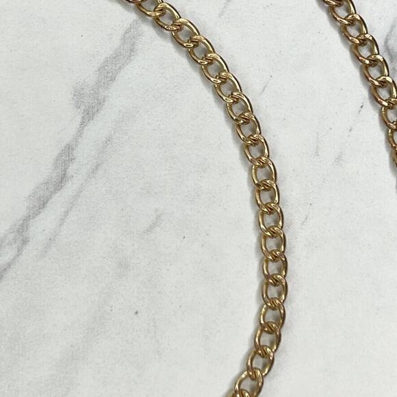 Gold Tone Skinny Chain Link Purse Handbag Replacement Strap ✨ - Picture 8 of 10